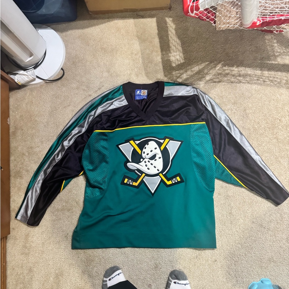 Starter Anaheim Duck Hockey Jersey XL